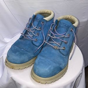 Timberland Size 9.5 Male- Baby Blue Leather